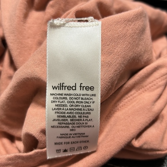 Aritzia Wildfred Free Pink Bodycon T shirt Dress Short Sleeve Sz M - Picture 8 of 9